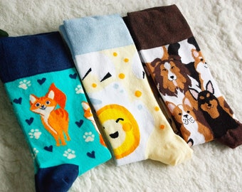 Personalized Funny Socks, Pet Socks, Custom Name Socks, Colorful Socks Womens, Socks Men, Cat Socks, Dog Lover Socks, Funny Socks, Cute Sock