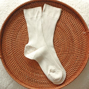 GOTS Certified % 100 Cotton Socks, Premium Sweat Socks, Athletic Hiking Socks, Compression Socks, Pure Cotton Socks, Socks Womens, Cool Sock image 1