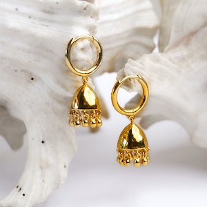 Baby jhumka earrings gold 2025