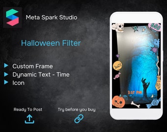 Meta Spark AR Halloween Filter | Halloween Instagram Filter