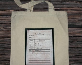 Library Card Canvas Tote Bag