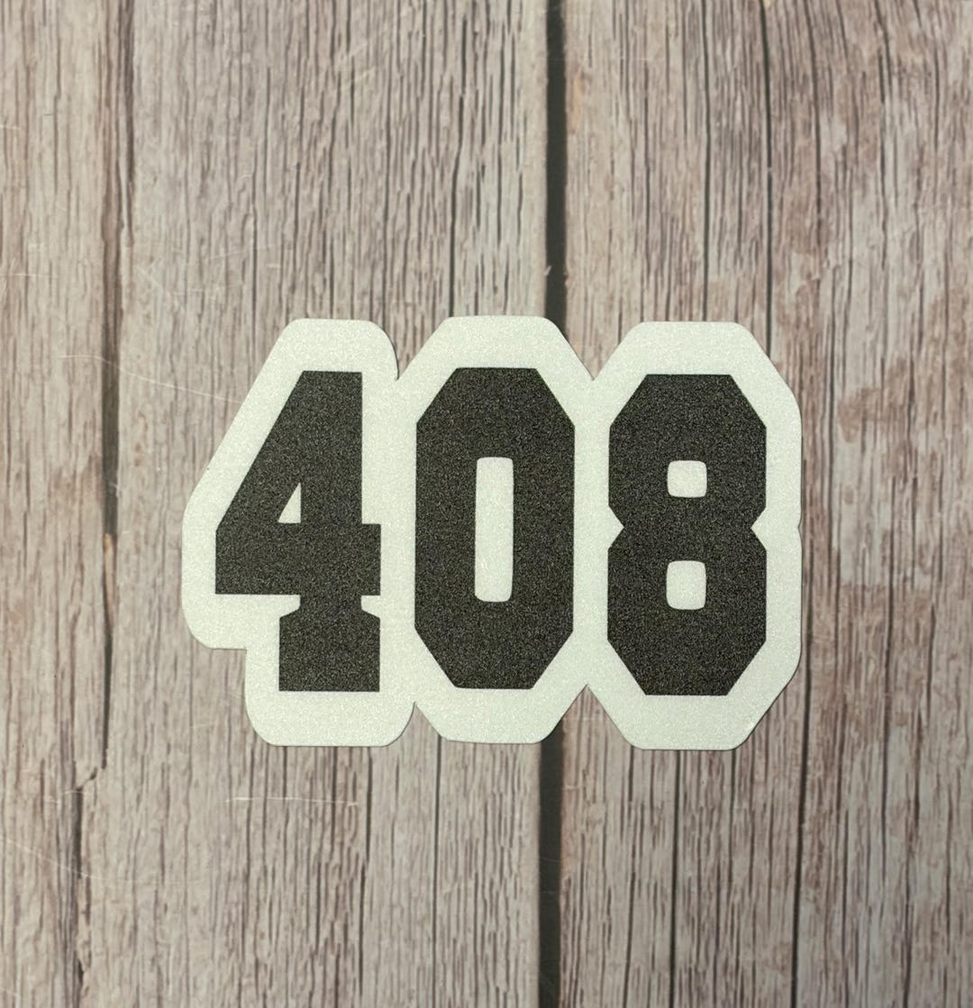 408 Area Code Sticker - Etsy