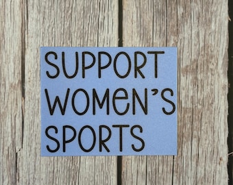 Pegatina de apoyo al deporte femenino