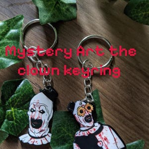 Kunst Clown Schlüsselanhänger - Terrier