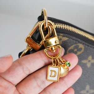 Bag Charms, Keychain Holder, Multiple Charms, Holder Ring Luxury Gold Bag Charm Key Holders Purse Charm Women Bag Accessories Gift for Her