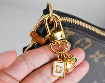 Bag Charms, Keychain Holder, Multiple Charms, Holder Ring Luxury Gold Bag Charm Key Holders Purse Charm Women Bag Accessories Gift for Her