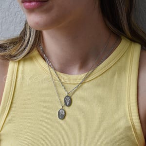 Birthday Flower Necklace, Name Necklace, Flower Necklace, Floral Zodiac Necklace, Birth Month Silver Necklace, Personalized Gift Jewelry