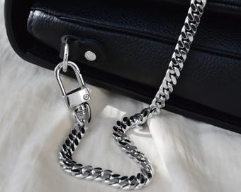 Silver Women Bag Purse Chain Strap Gold Silver, Luxury High Quality Tarnish Free Chain Replacement Handbag Holder Cross body Shoulder Chain
