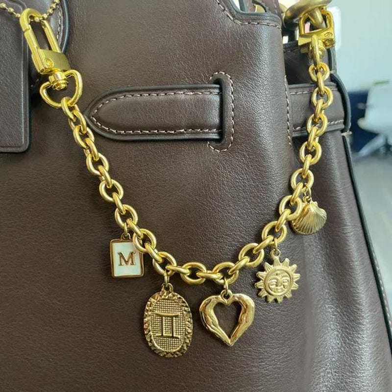 Colorful Initial Bag Charm main image 1