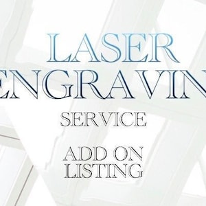 CUSTOMIZATION - Engraving ADD ON Listing- Tipping - Customization & Personalization Service - Ring Engraving Laser Engrave Service Listing