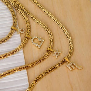 GOLD Zodiac Charm Necklace - Tarot Sign Chains - Birth Month Charms -Zodiac Sign Jewelry Gold Taurus Aries Pisces Cancer Necklaces