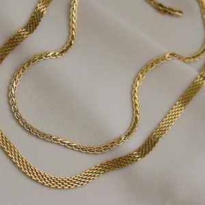 Gold Vintage Choker Necklace Women Vintage Celine Necklace Choker Necklace Gold Vintage Necklace, Chain Necklace Gold Bridesmaid Necklace