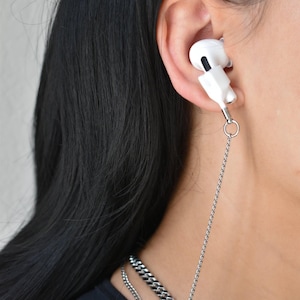 Earplug Chain Necklace Ear plug Anti Lost Lanyard Silver Gold Filled Choker Airpod Earbuds Magnetic Waterproof Silicon Holder Jewelry