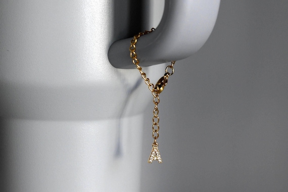 Stanley Accessories, School Tumbler Cup Charm Gold Tumbler A Initial Zodiac Charms Water Bottle Accessory Tarnish Free Gift For Her
