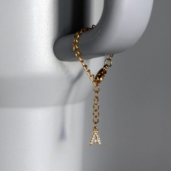 Accesorios Stanley, dije para vaso escolar, dije dorado con inicial del zodiaco, accesorio para botella de agua, regalo sin deslustre para ella