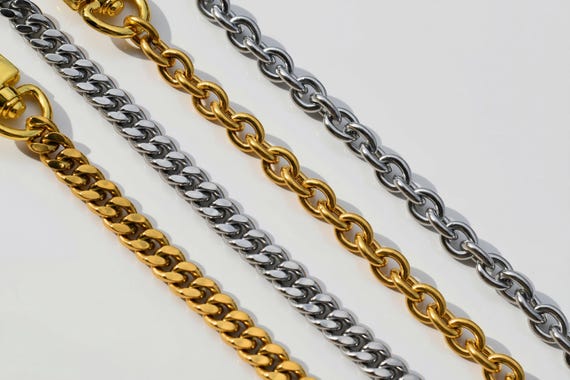 Silver Strap Women Bag Chain, Bag Purse Chain, Shoulder Bag Strap, Wallet on Chain, Wallet Chain, Small Bag Chain, Women Bag Gift Chain