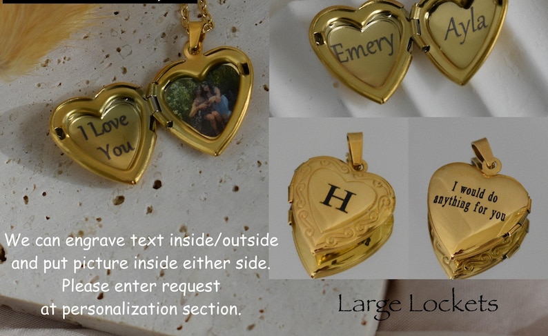 Sparkly Silver Heart Locket Necklaces Dog Pet Cat Paw Girl Custom Silver Heart Locket Necklace Personalized Gifts Necklace Gift for Her Him image 8