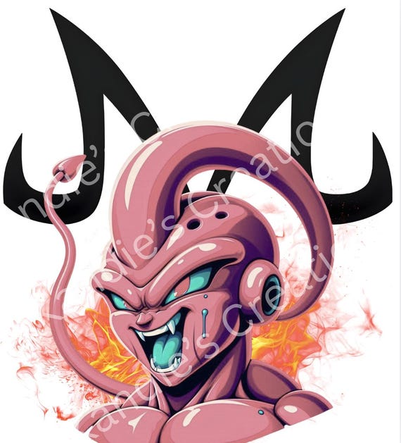 Majin Buu Dragonball Z Image: 15x15 PNG Digital Download - Etsy