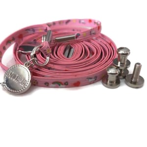 Cordones elásticos UNICORNIO ROSA - Hebilla - Fácil de atar - Sin hebillas