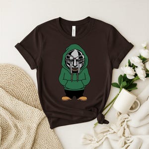 MF DOOM mask illustration T-Shirt | Hip Hop Rapper Tee