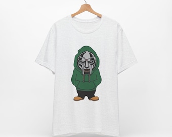 Camiseta con ilustración de la máscara de MF DOOM / Camiseta de rapero hip hop