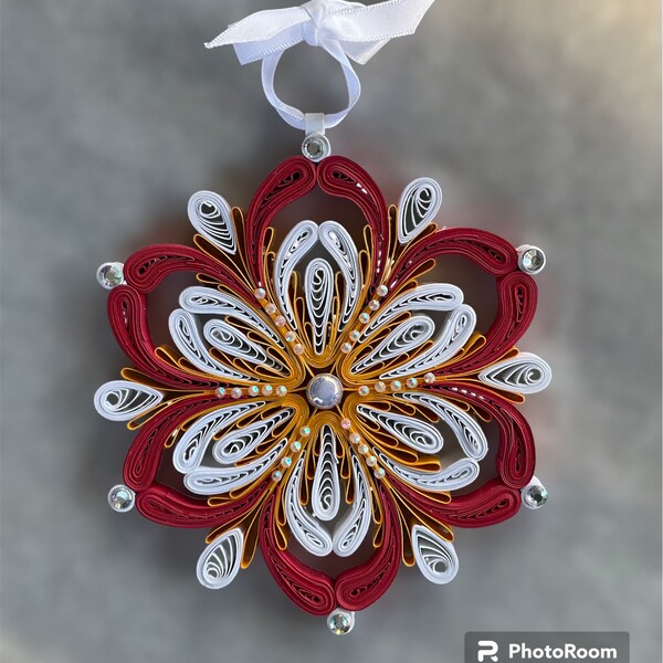 Quilled Christmas Ornaments Etsy