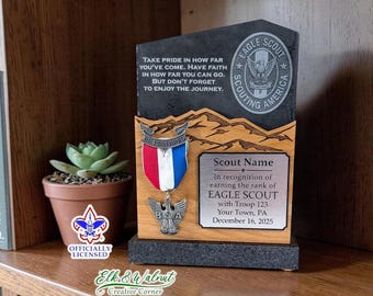 Eagle Scout Desk Plaque
