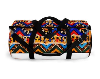 Handgefertigte Reisetasche im Tribal-Design