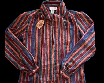 70s Vintage Blouse With Neck Tie Size 8