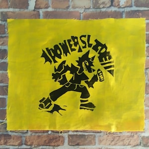 Rollerblading Powerslide Punk Diy Linocut Furry Patch Roller Skating