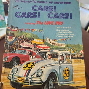 Cars!Cars!Cars! Featuring The Love Bug Disney’s World of Adventure 1977 VINTAGE