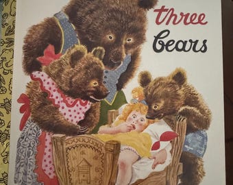 VINTAGE The Three Bears - A Little Golden Book classic 1975 NEW