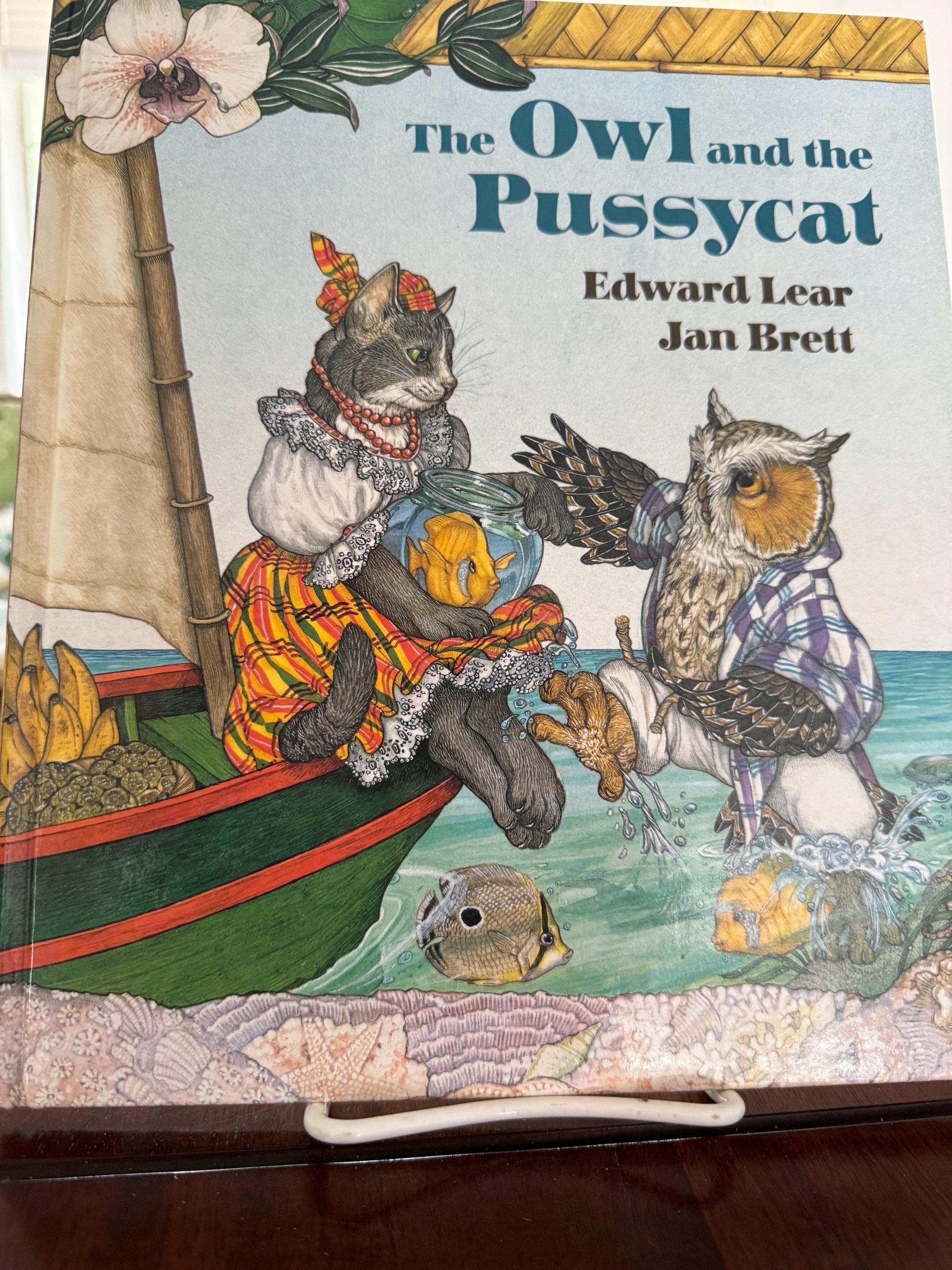 VINTAGE The Owl and the Pussycat -Edward Lear and Jan Brett storybook