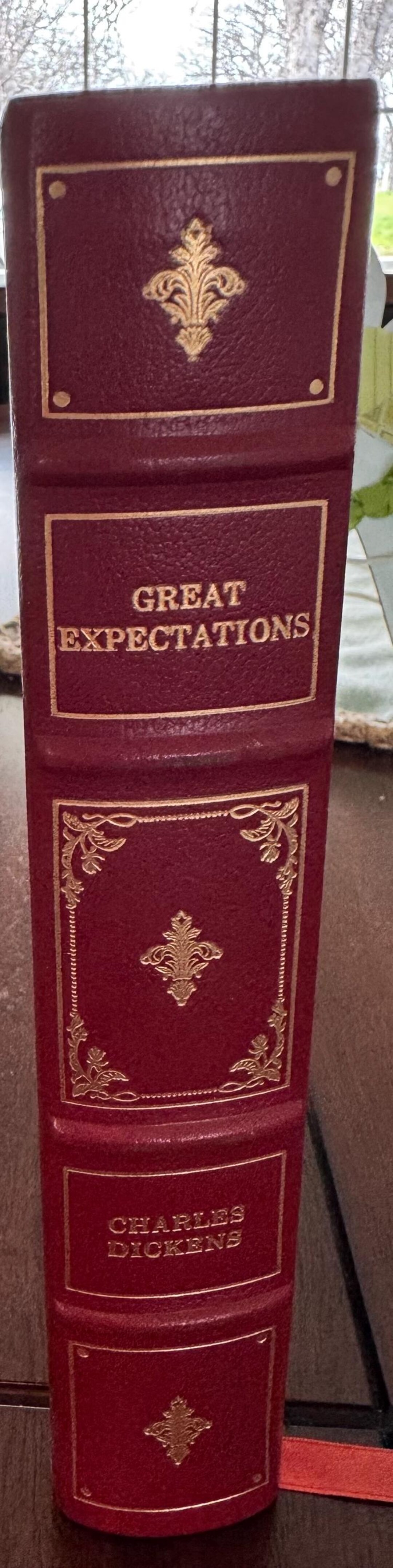 VINTAGE Great Expectations Charles Dickens -franklin Mint 1/4 Leather ...