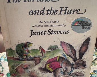 VINTAGE the Tortoise and the Hare Adapted and Illustrated by Janet