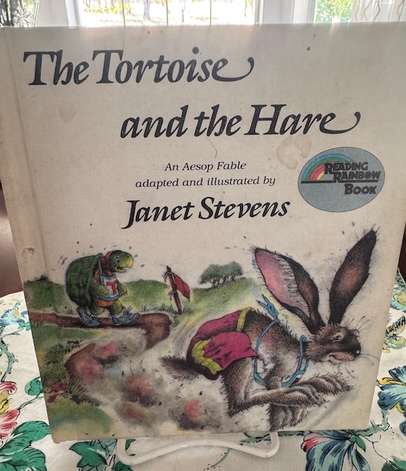 VINTAGE the Tortoise and the Hare Adapted and Illustrated by Janet