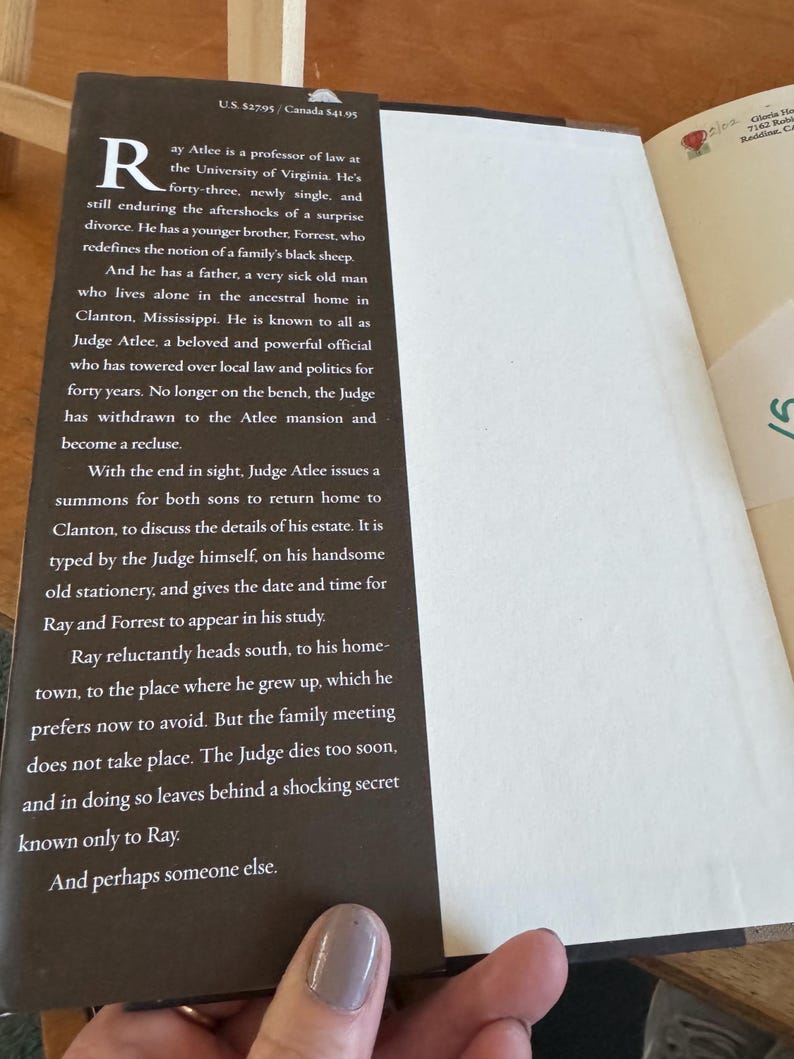 VINTAGE JOHN GRISHAM the Summons First Edition - Etsy