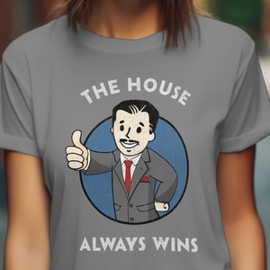 New Vegas Mr. House T-shirt, Wasteland Fan Art, Gamer Gift, Bobblehead Series