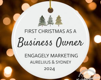 New Business Owner Ornament, Small Business Owner, New Business Owner Ornament, Business Owner, New Business Gift, Custom Business Ornament
