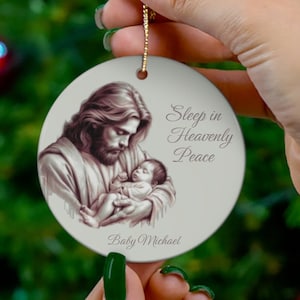 Sleep in Heavenly Peace Miscarriage Ornament, Infant Loss Remembrance, Miscarriage Ornament, Baby Loss Gift, Stillborn Baby, Baby Memorial