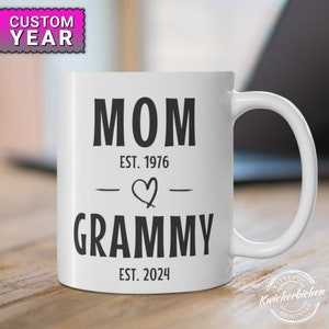 Benutzerdefinierte personalisieren Mutter fördert zu Oma Kaffeetasse, Oma offenbaren Geschenk, Nana Oma Schwangerschaftansage, Oma wieder 2025
