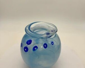 Blue Bubble Vase