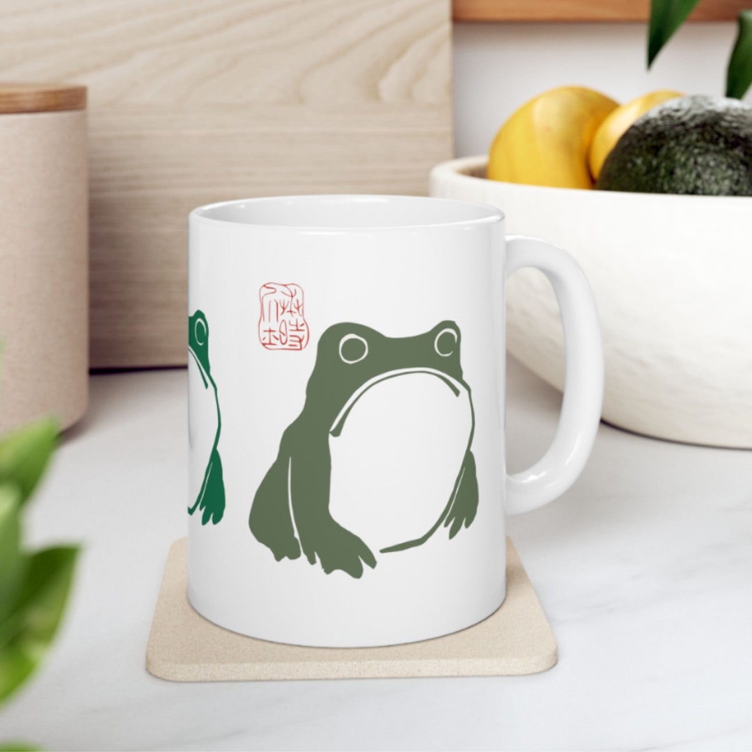 Matsumoto Hoji Unimpressed Frog Japanese Mug Toad Wabi Sabi - Etsy