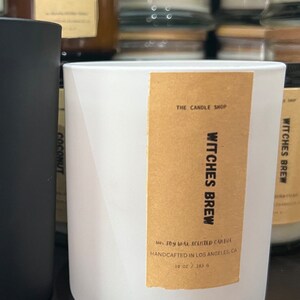 Scented Candle very elegant matte white Vessel  10 ounce. Available In All Scents