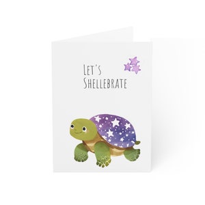 The Little Torti - Tortuga Vamos a Shellebrate Tarjetas de felicitación