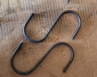 Pinza de freno de alta resistencia, gancho. Hecho a mano. Material de un cuarto de pulgada de espesor.