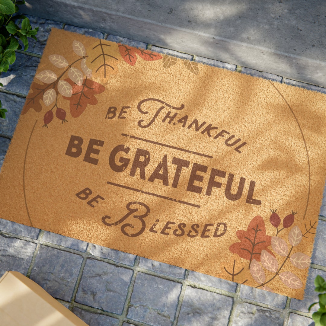 Fall Holiday Doormat Thanksgiving Doormat Mat Etsy