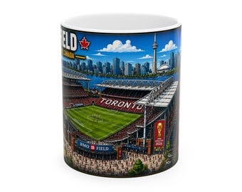 2026 World Cup Mug | BMO Field | Toronto Host Stadium | Canada Soccer Fan Gift | Stadium Collector Coffee Mug