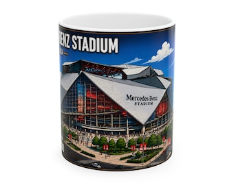 2026 World Cup Mug | Mercedes-Benz Stadium | Atlanta Host Stadium | Georgia Soccer Fan Gift | Stadium Collector Coffee Mug