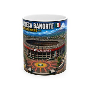 2026 World Cup Mug | Estadio Azteca Banorte | Mexico City Host Stadium | Mexico Soccer Fan Gift | Stadium Collector Coffee Mug